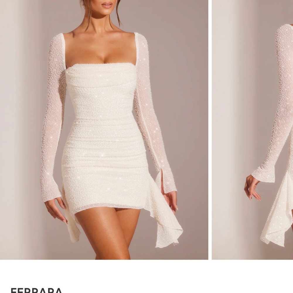 FERRARA OH POLLY DRESS. White oh Polly dress